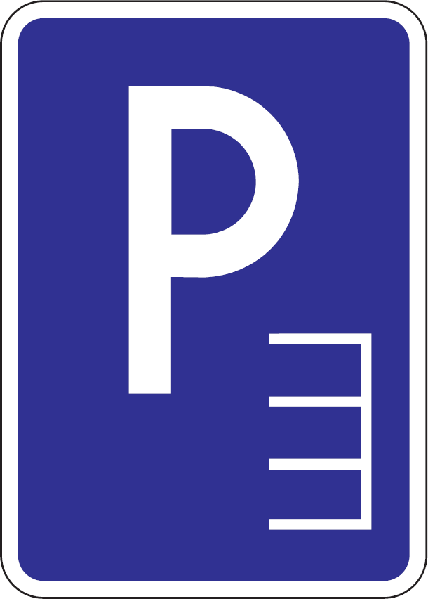 IP 13a - Parkovisko, parkovacie miesta s kolmým státím