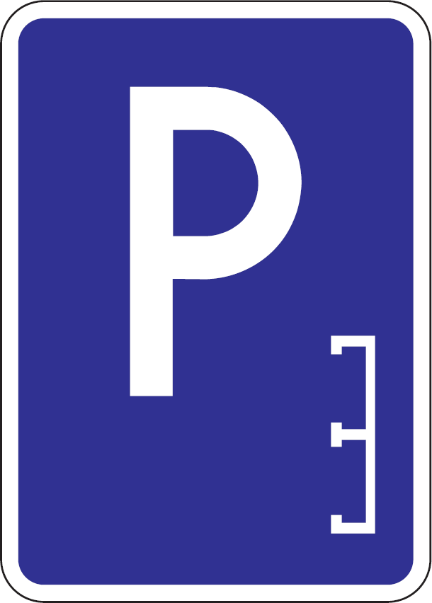 IP 13c - Parkovisko, parkovacie miesta s pozdĺžnym státím